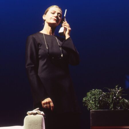 Tina Bursill in Sydney Theatre Company’s Up for Grabs, 2001. Photo: Tracey Schramm ©