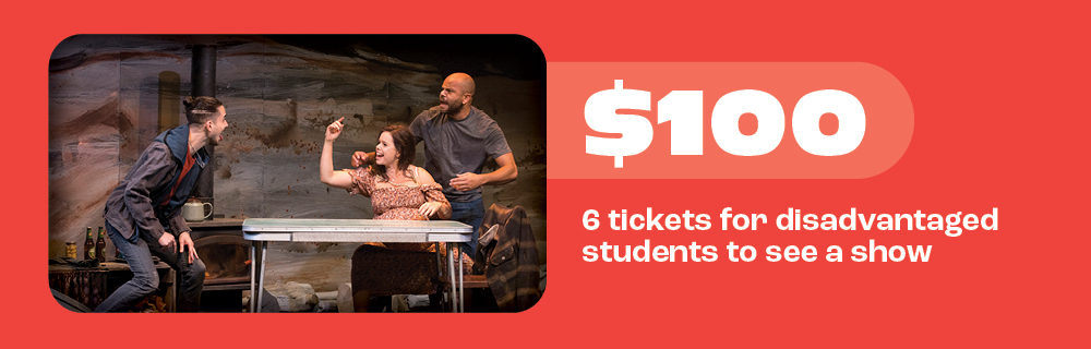 $100 6 tickets for disadvantaged students to see a show